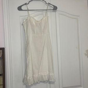 Plain white sun dress